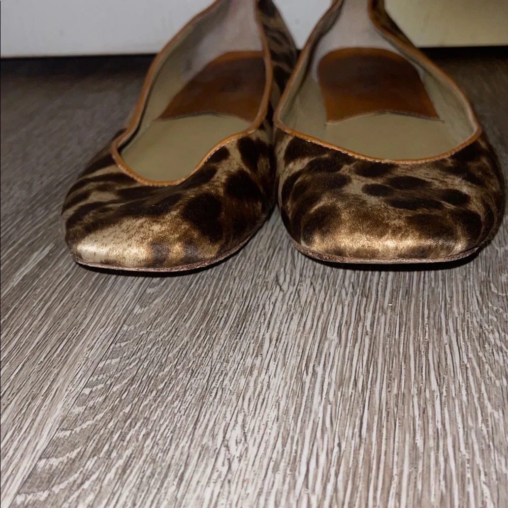 Michael Kors Animal Print ballet Flats leopard size 8 m casual business